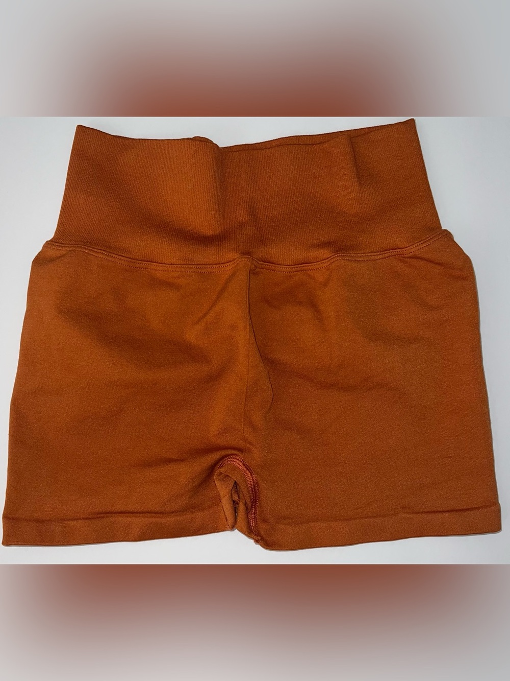 NWOT Free People Movement Rust Ruched High Rise Active Shorts XS/S